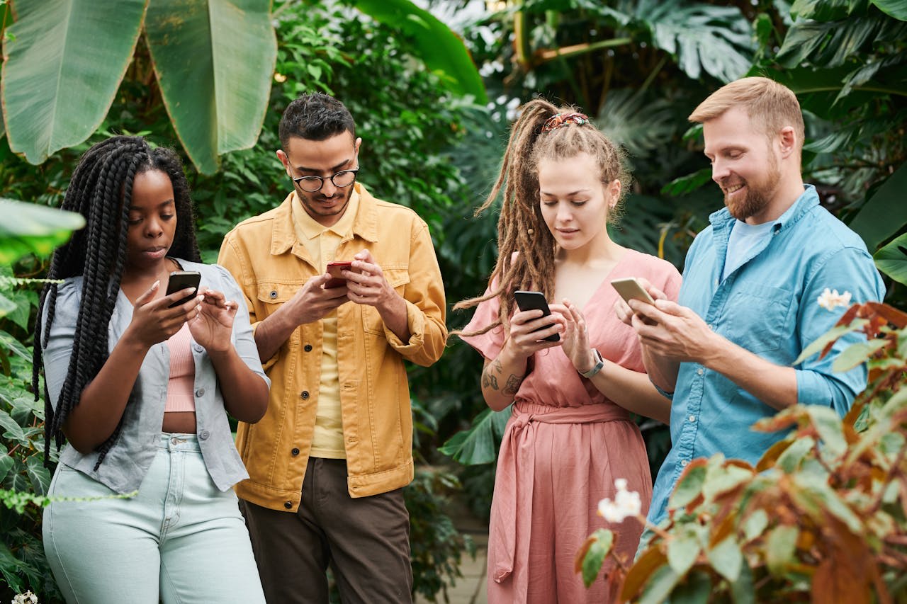 Photo by fauxels: https://www.pexels.com/photo/photo-of-people-holding-cellphones-3228761/