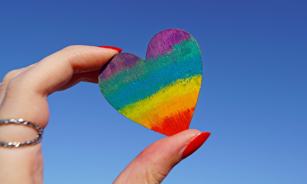 Photo by Marta Branco: https://www.pexels.com/photo/person-holding-multicolored-heart-decor-1173576/
