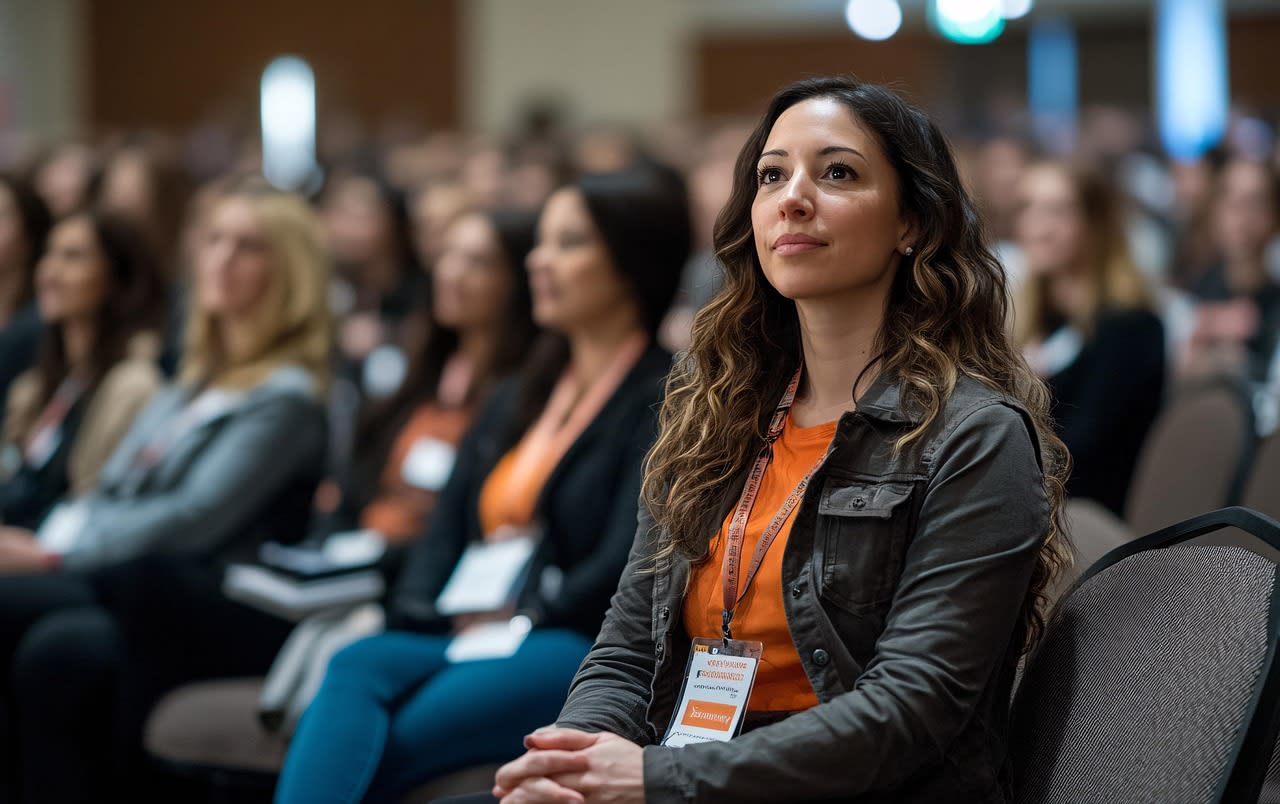 Pixabay: https://pixabay.com/illustrations/ai-generated-woman-conference-8986487/ Image by Vilius Kukanauskas from Pixabay