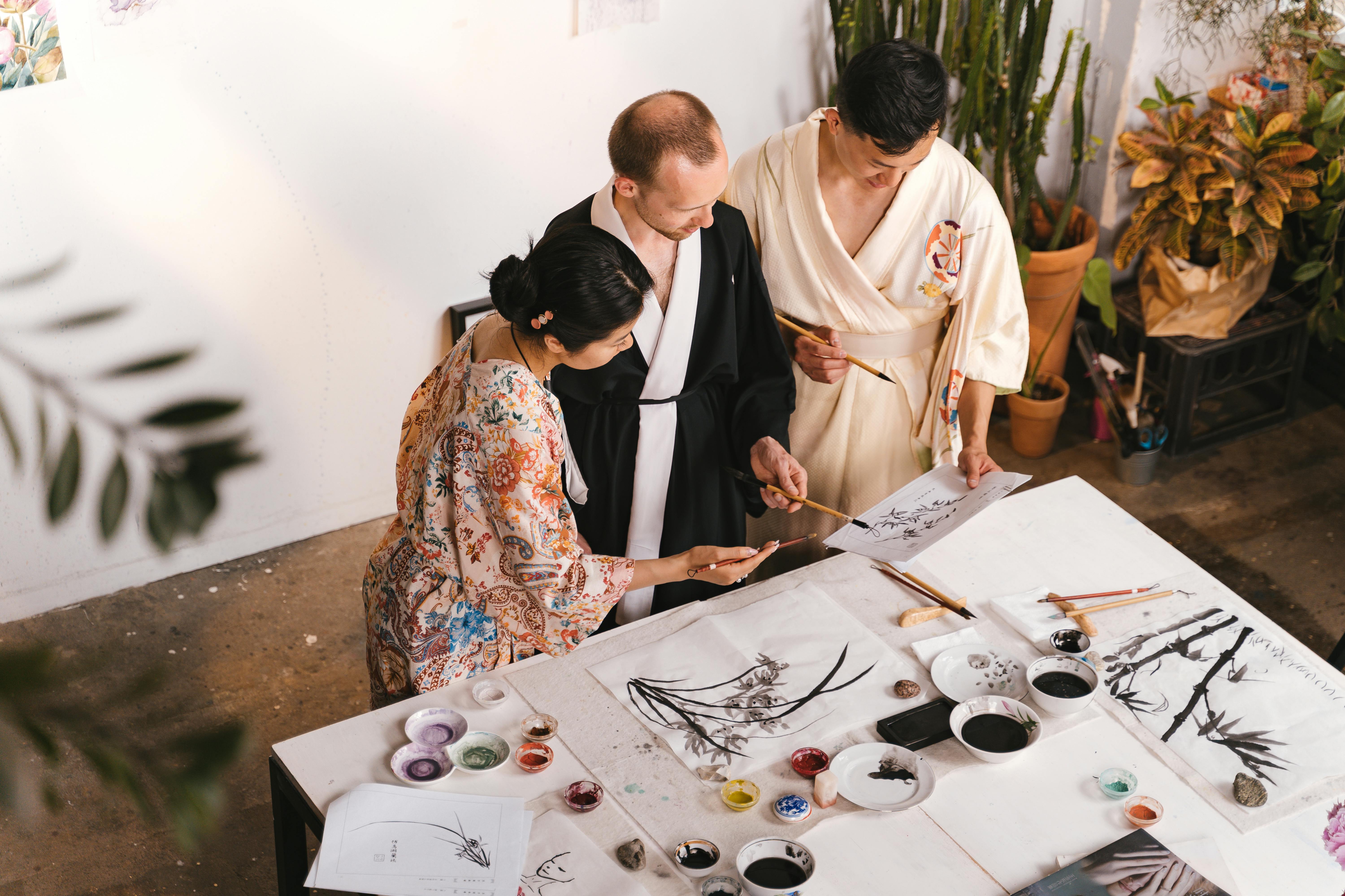 Photo by ANTONI SHKRABA production: https://www.pexels.com/photo/a-people-looking-the-painting-together-8843965/