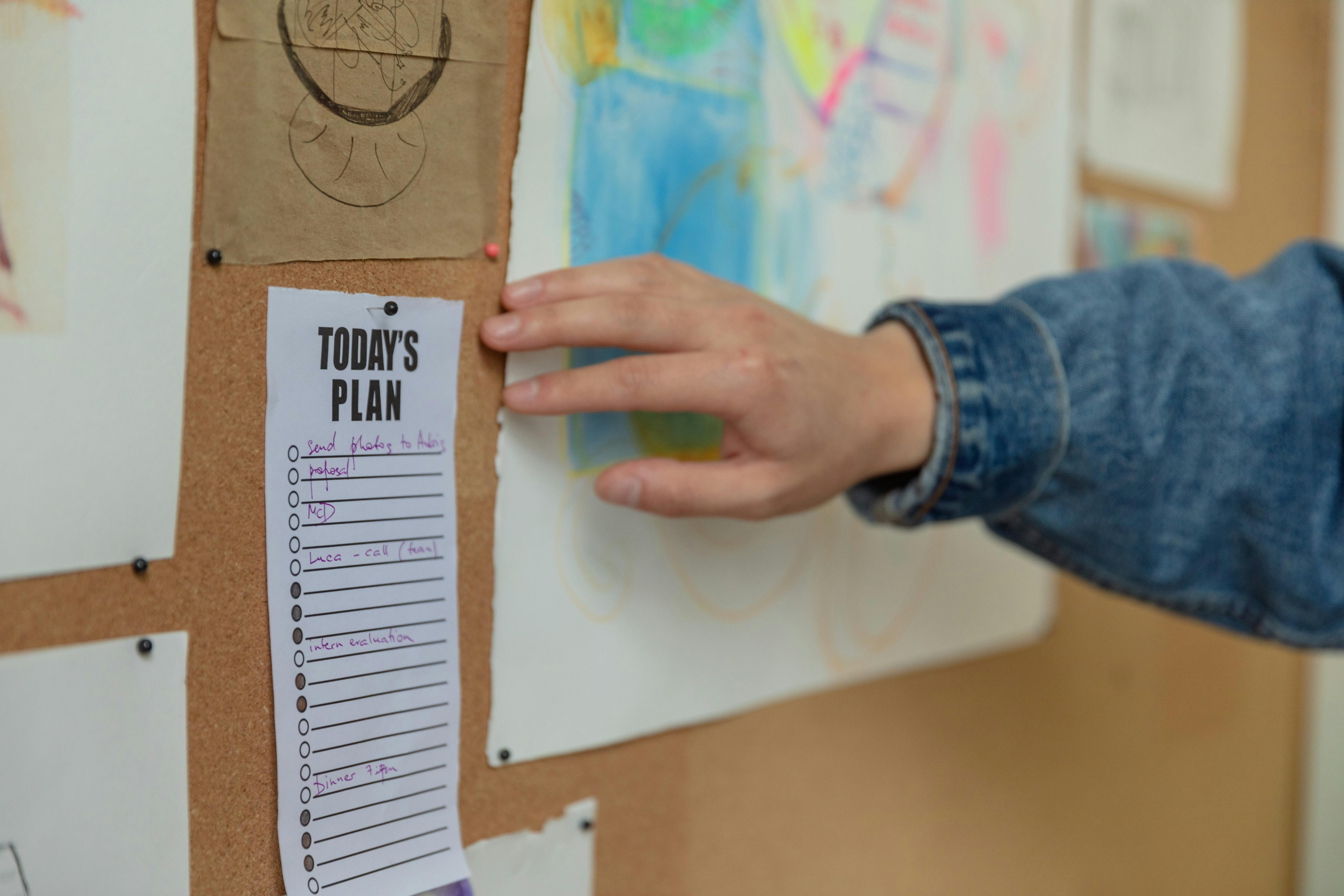 Photo by RDNE Stock project: https://www.pexels.com/photo/close-up-shot-of-a-corkboard-7888969/