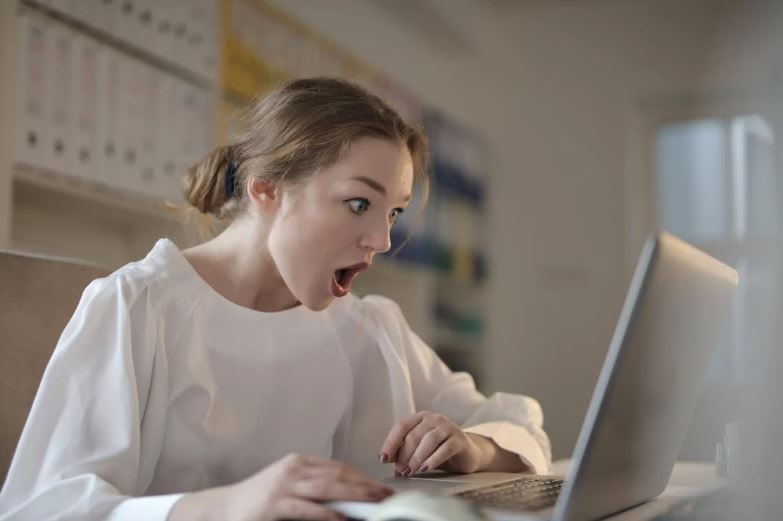 Photo by Andrea Piacquadio: https://www.pexels.com/photo/woman-in-white-long-sleeve-shirt-using-silver-laptop-computer-3784324/ 