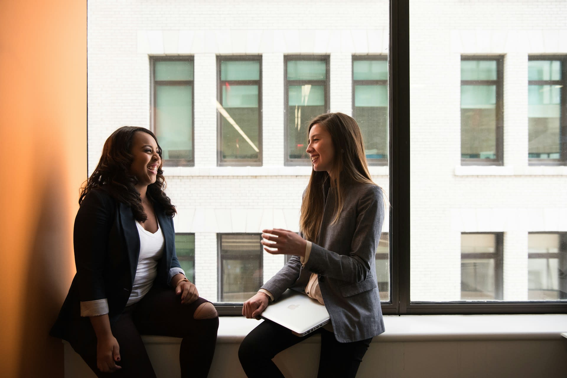 https://unsplash.com/photos/two-woman-sitting-by-the-window-laughing-VpcgTEKerEQ Photo by Christina on Unsplash