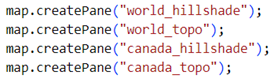 The ordering of Leaflet map panes needs to match the Community Map of Canada basemap layers.