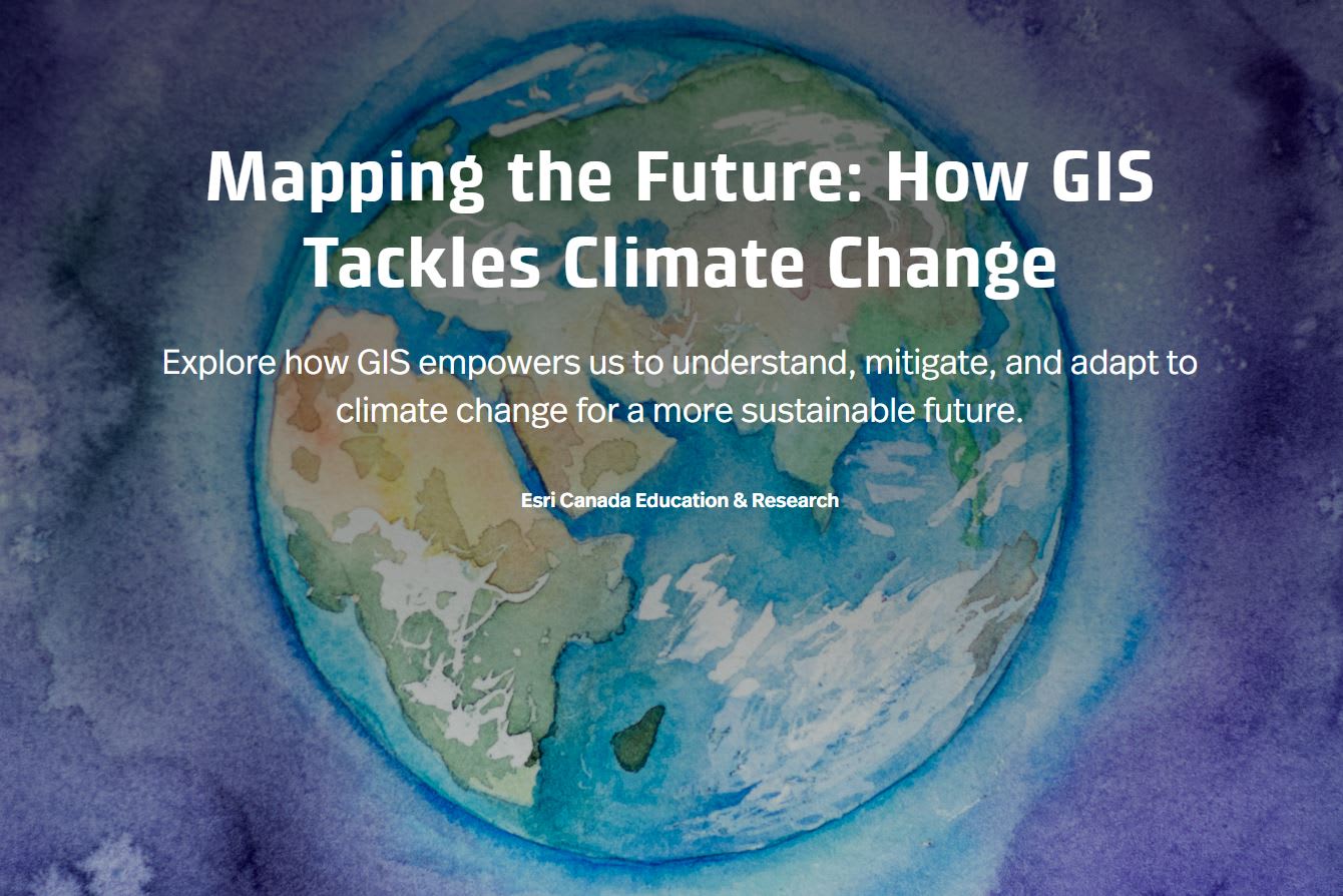 This screenshot shows the title slide of the Mapping the Future resource. A watercoloured globe with a purple background.