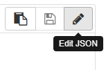 Edit JSON icon
