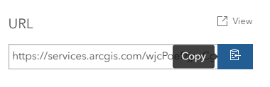 Copy URL of replacement item