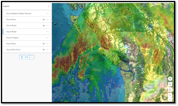 Screenshot of ArcGIS Online Webmap