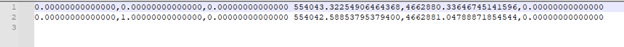 This image represents an example of WLD3 transformation file.