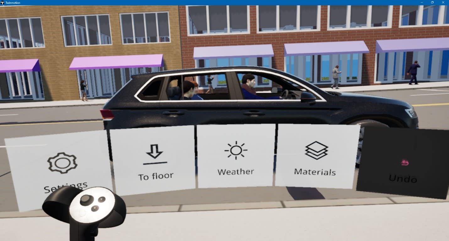 Experience your scene immersively in virtual reality