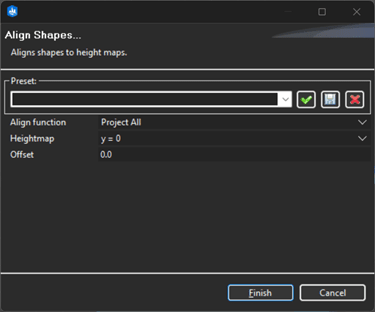 CityEngine Align Shapes pop-up