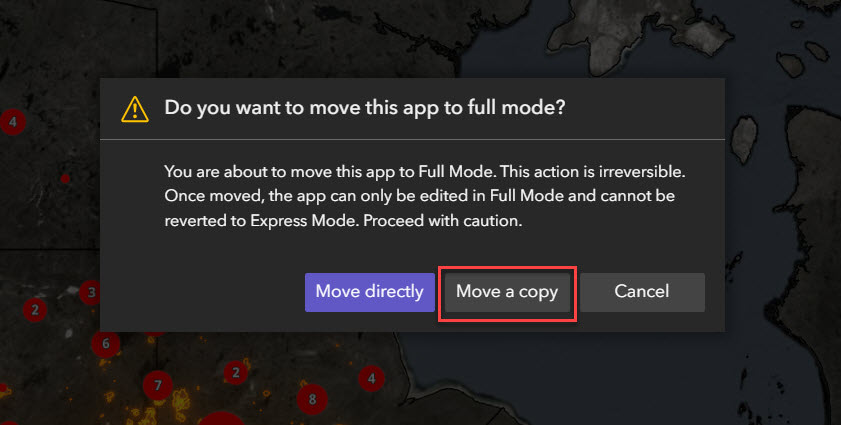 Il est important de sauvegarder votre application, alors assurez-vous d’en enregistrer une copie avant de passer au mode Full (complet).