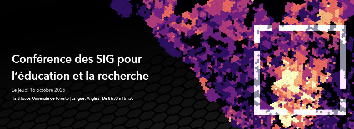 Une page web présentant des informations sur la Conférence des SIG pour l’éducation et la recherche.