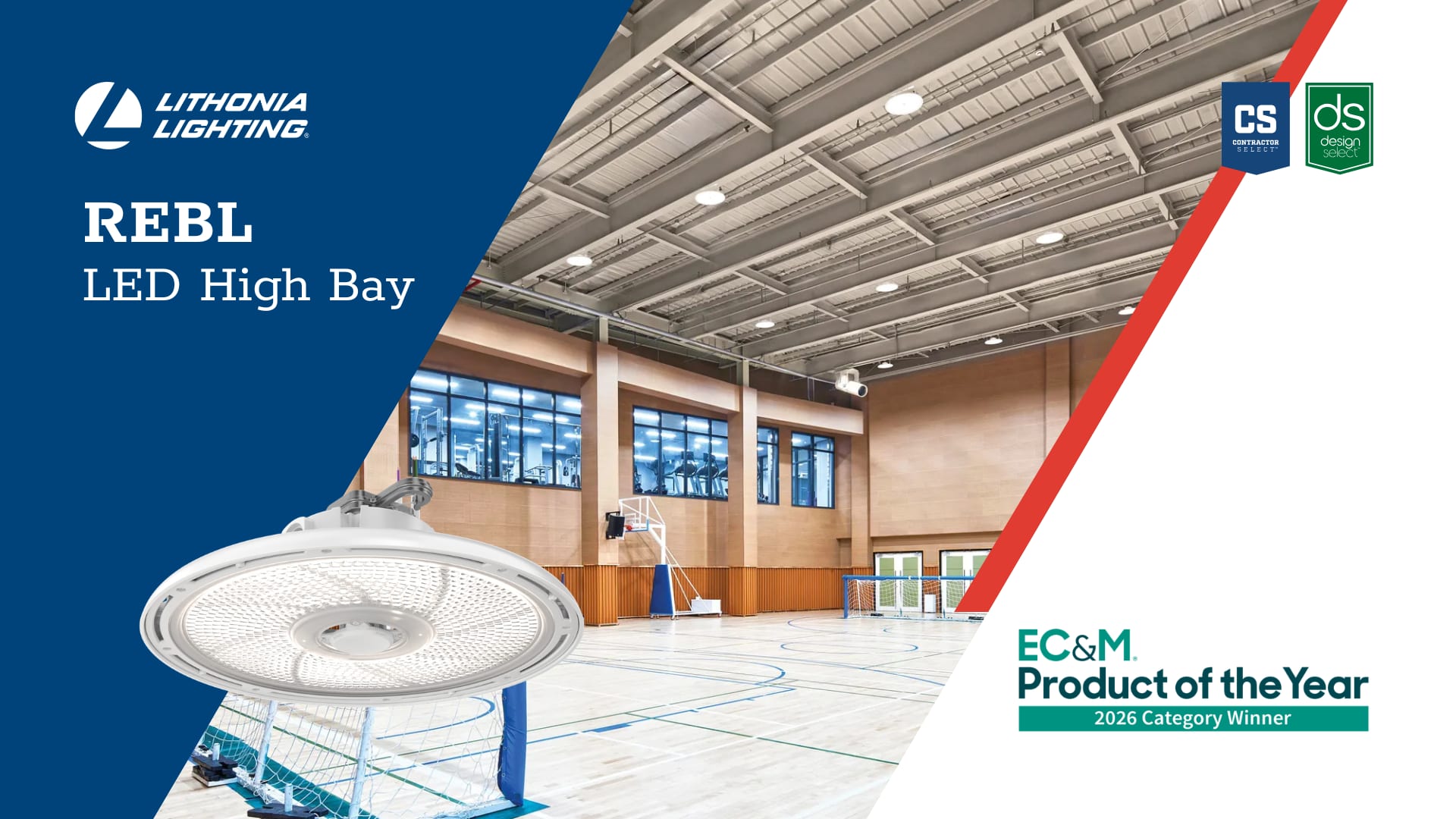 Lithonia Lighting® REBL High Bay Recognized as 2026 High Bay of the Year!