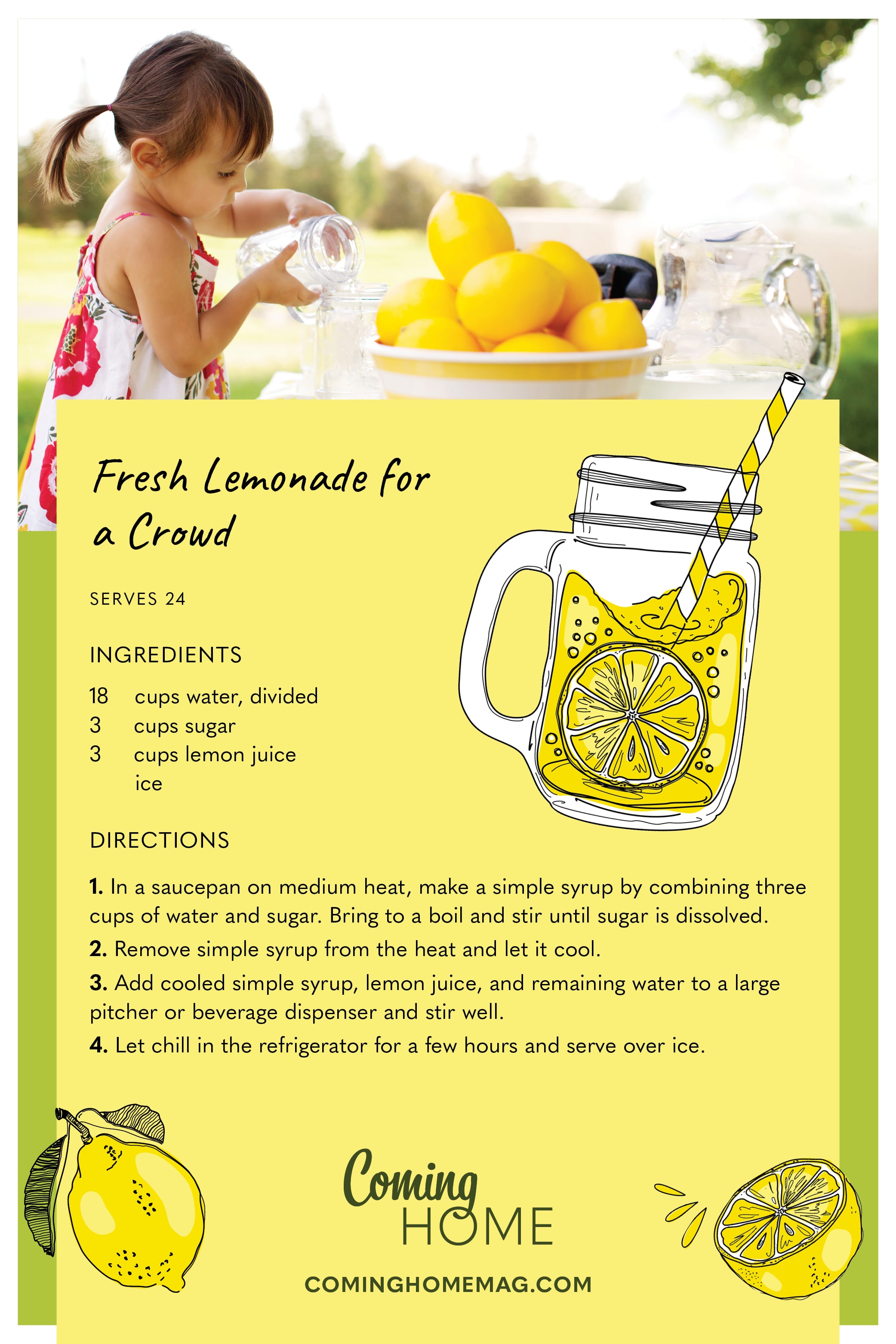 fresh lemonade for a crowd recipe