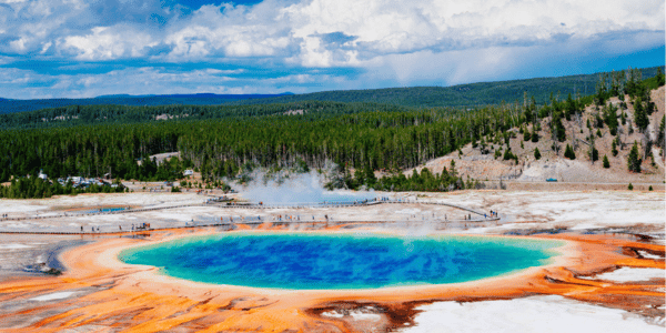 Grand Prismatic Spring in Yellowstone National Park