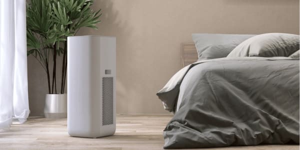 air purifier in bedroom