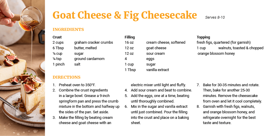 Cheesecake with syrup drizzled on top