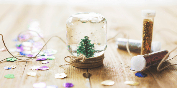 homemade snow globe
