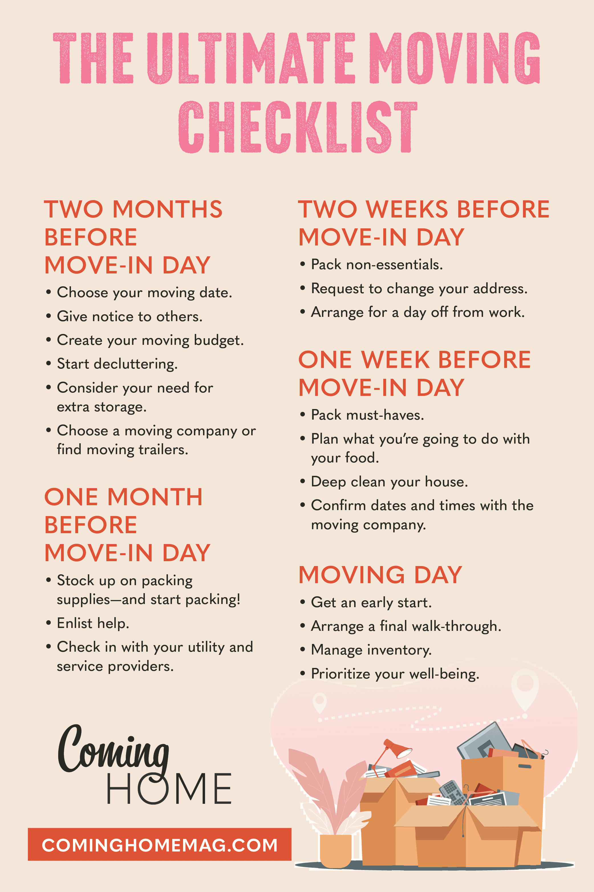 ultimate moving checklist