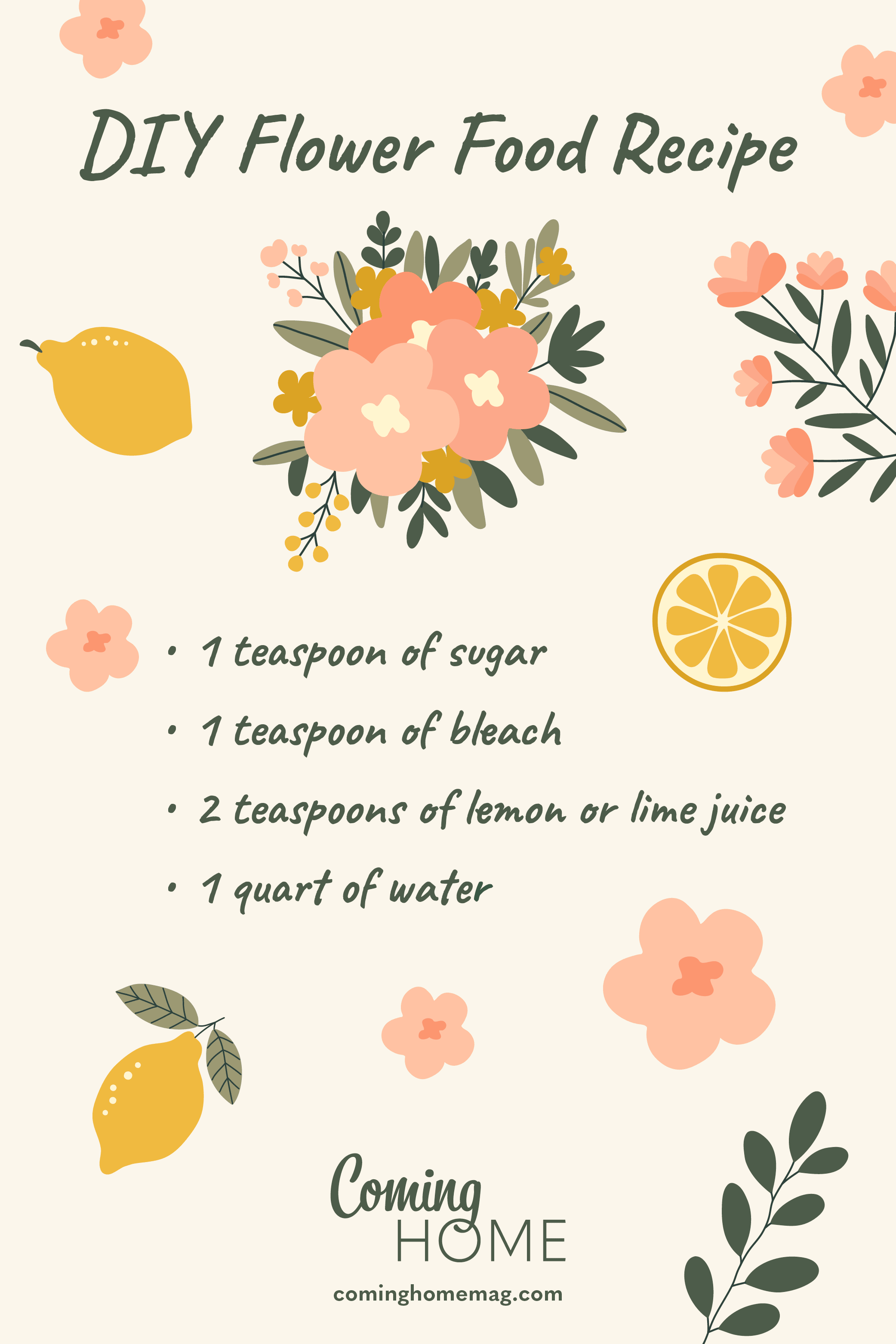 DIY Flower Food Recipe