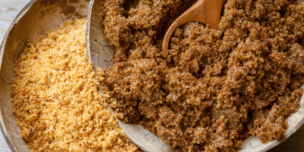 brown sugar in two bowls