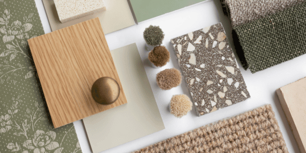 green natural modern interior design style