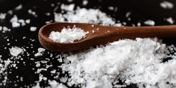 scoop of flake salt variety
