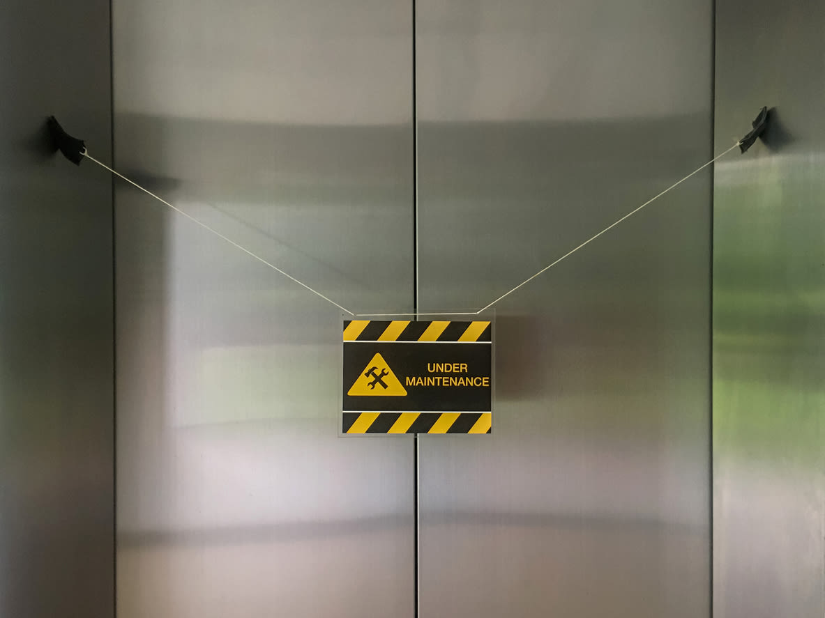 elevator closed for repairs