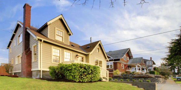 Cute craftsman style home in suburban neighborhood