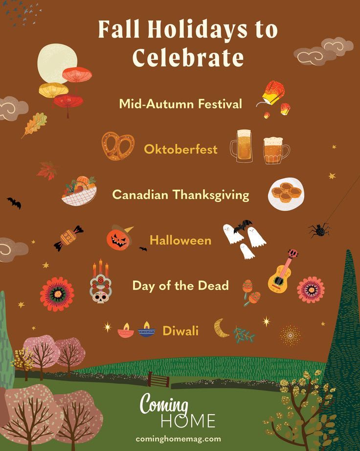 fall holidays to celebrate this year