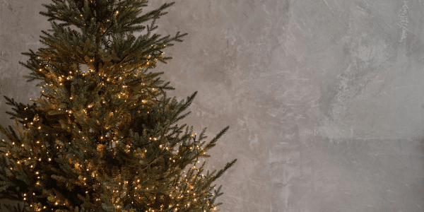 decorated red cedar christmas tree