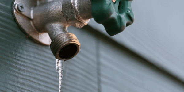 frozen exterior faucet