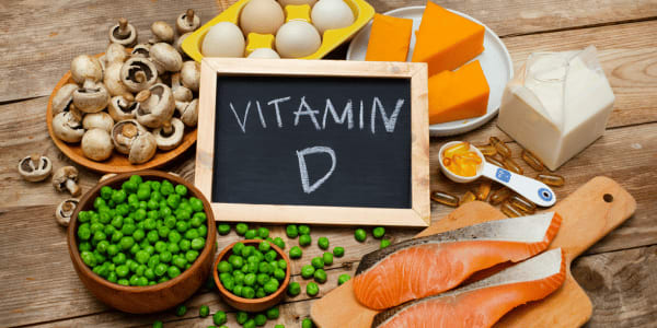 assortment of foods high in vitamin d