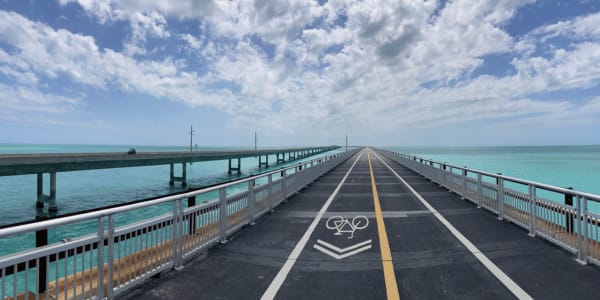 biking section of the historic Seven Mile Bridge