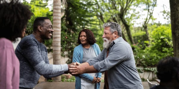 HOA homeowners meeting new neighbors