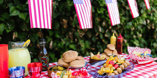 cookout spread at America's Potluck event