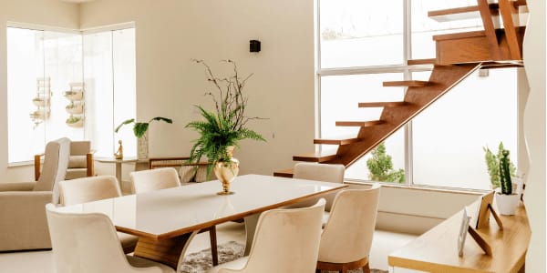 clean and tidy modern home with no clutter