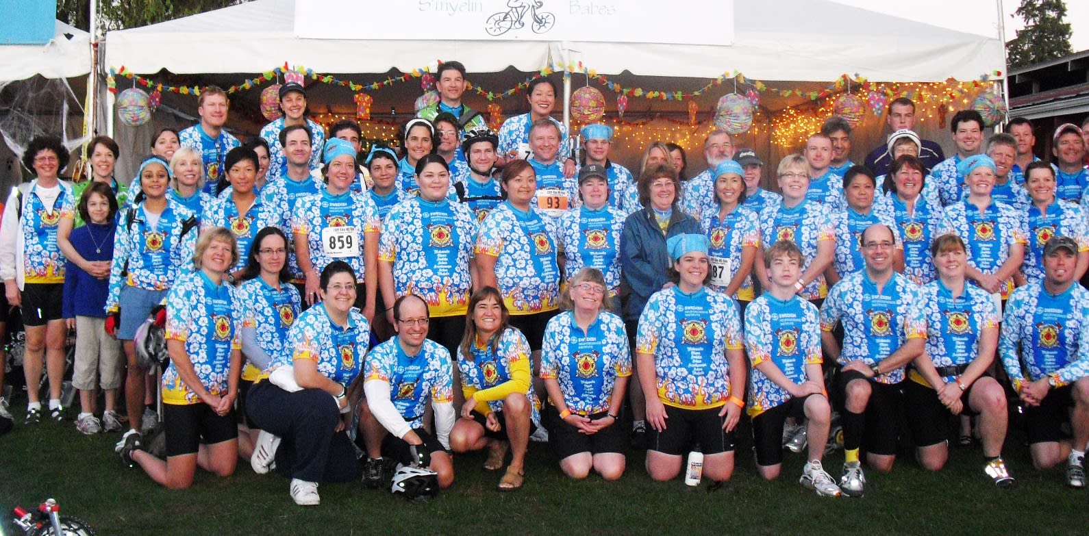 Group photo of bike team.