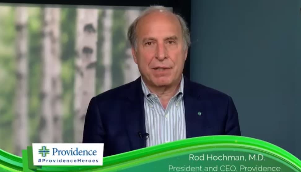 Dr. Rod Hochman saying thank you on Doctors Day 2020