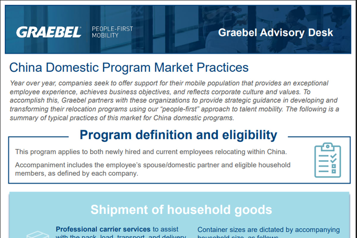 China - Domestic Program