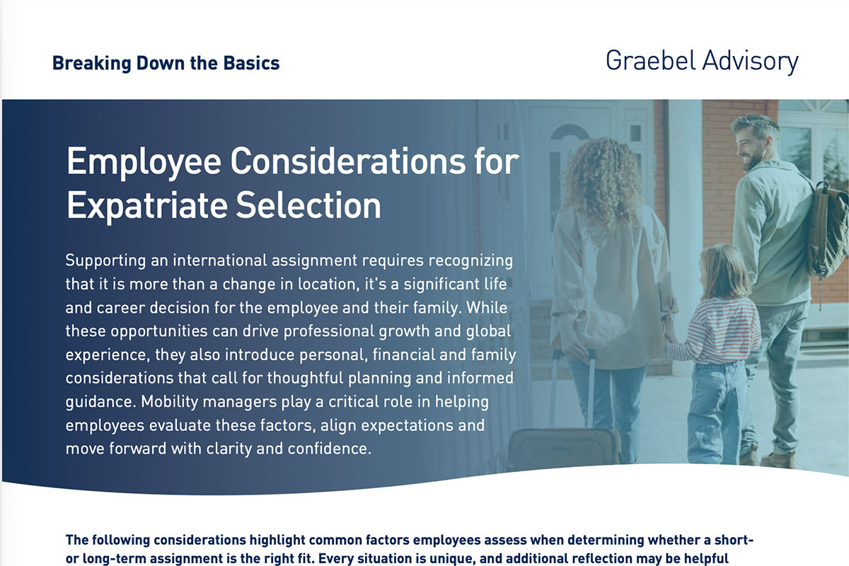 Employee Considerations for Expatriate Selection