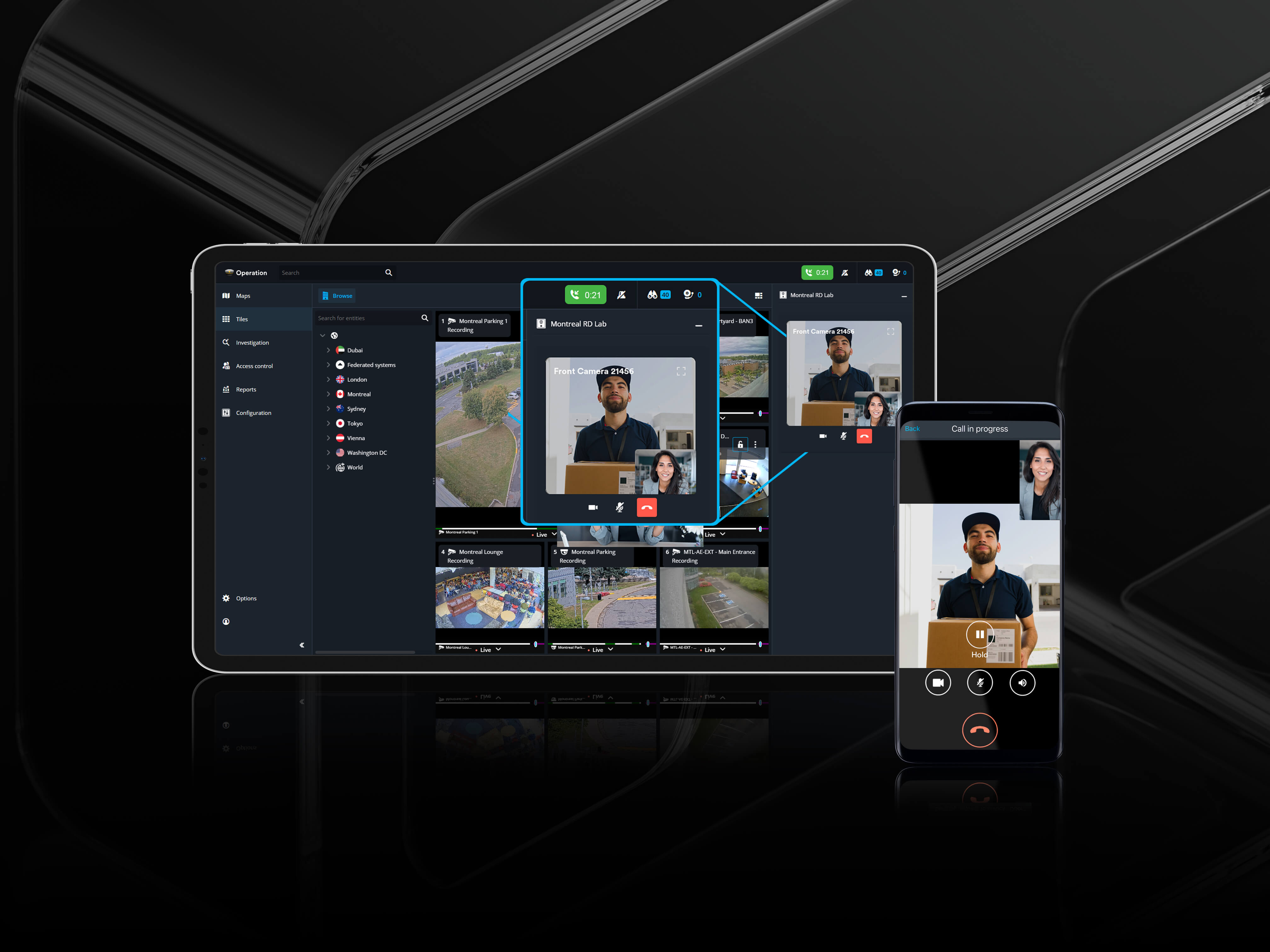 Communications for Security Center SaaS