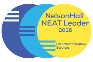Recognized as a Leader in Experience & Engagement in NelsonHall's 2026 NEAT Assessment for HR Transformation Services
