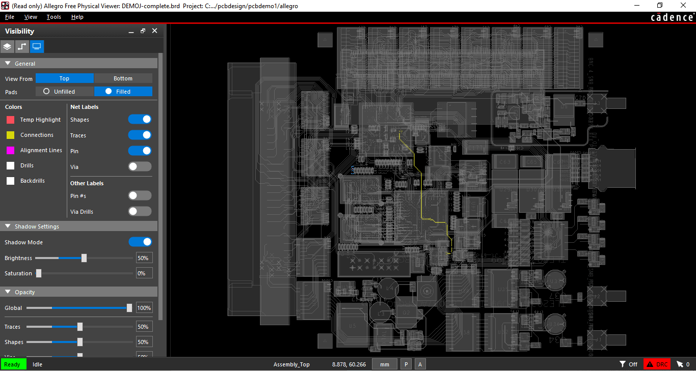 Highlighted clock differential signal against 0% saturation