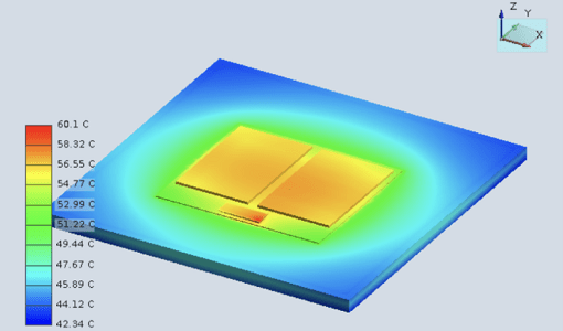 An intelligent PCB design software with simulation allows for thermal analyses.