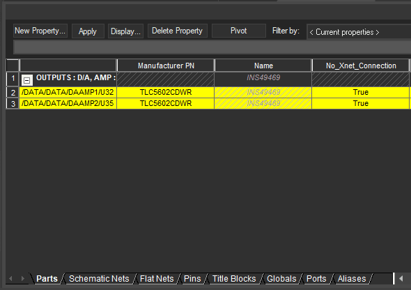  Schematic Properties window