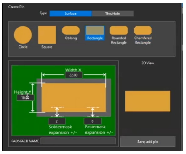 OrCAD X padstack editor allows for footprint editing.