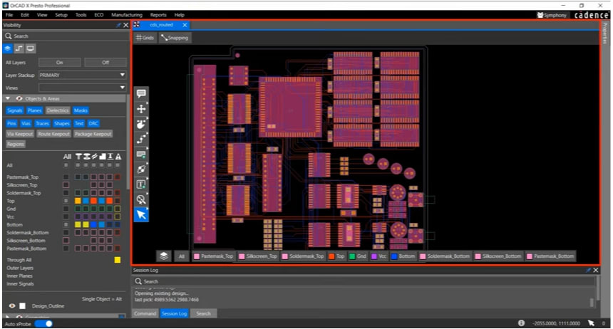 [OrCAD X Presto (shown) is part of the OrCAD X suite.]