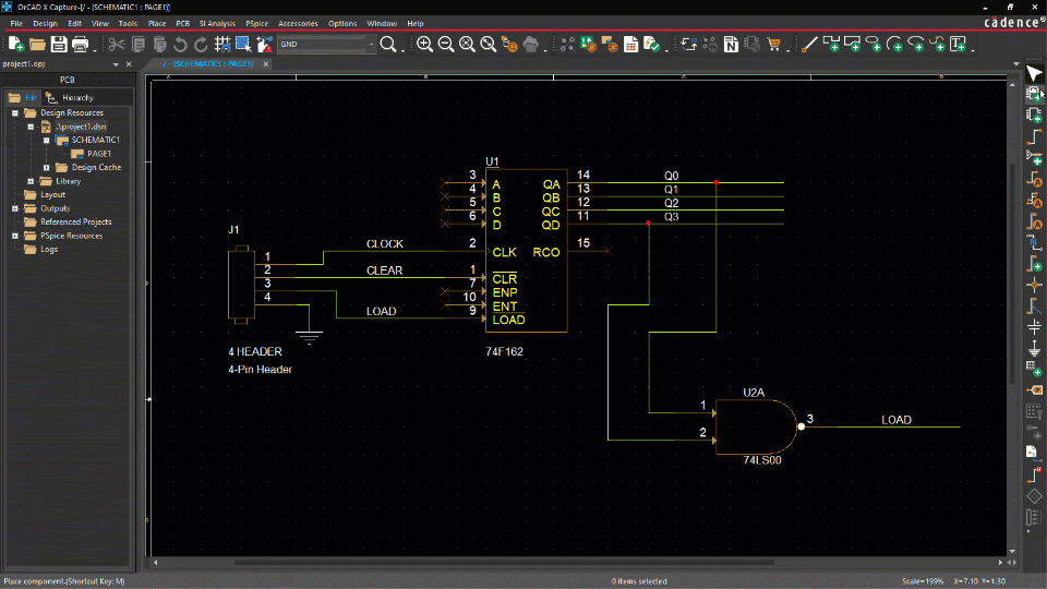 How to easily place components in OrCAD X